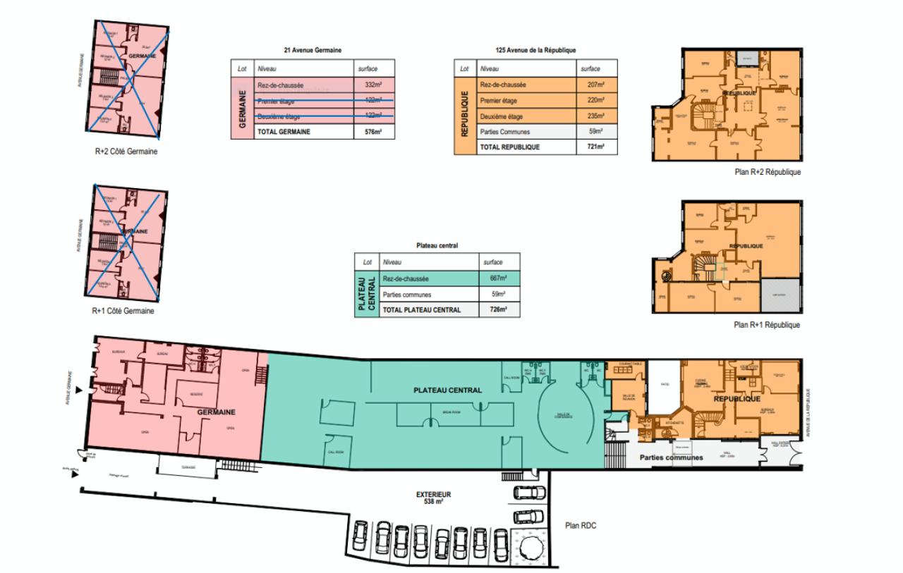 Bureau La Madeleine 1714m² Location bureau La Madeleine Nord OLBUR2422850 1